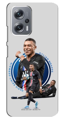 Силиконовый чехол с изображением "Kylian Mbappe" для Xiaomi Redmi Note 12 Pro Plus