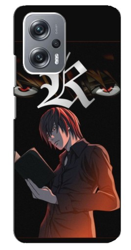 Чехол с принтом "Лайт Ягами Death Note" для Xiaomi Redmi Note 12 Pro Plus