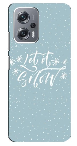 Чехол с принтом "Let it Snow" для Xiaomi Redmi Note 12 Pro Plus