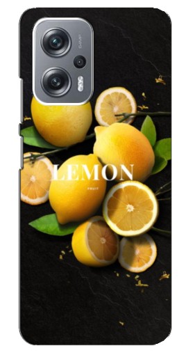 Чехол с печатью "Лимон на черном" для Xiaomi Redmi Note 12 Pro Plus