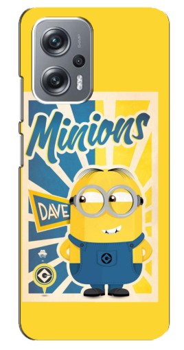Силиконовый чехол с изображением "Minions" для Xiaomi Redmi Note 12 Pro Plus