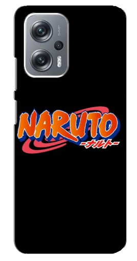 Силиконовый чехол с изображением "Надпись Naruto" для Xiaomi Redmi Note 12 Pro Plus