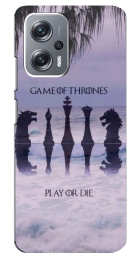 Чехол с принтом "Play or Die" для Xiaomi Redmi Note 12 Pro Plus