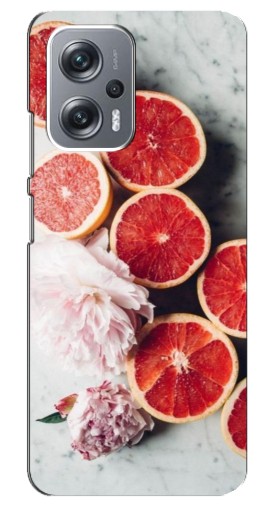 Силиконовый чехол с изображением "Половинки грейпфрутов" для Xiaomi Redmi Note 12 Pro Plus
