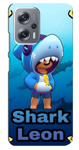 Силиконовый чехол с изображением "Shark Leon" для Xiaomi Redmi Note 12 Pro Plus