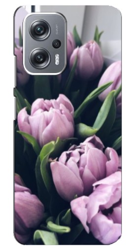 Чехол с принтом "Сиреневые тюльпаны" для Xiaomi Redmi Note 12 Pro Plus