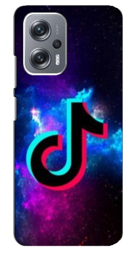 Чехол с картинкой "ТикТок в космосе" для Xiaomi Redmi Note 12 Pro Plus