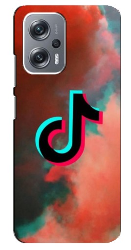 Силиконовый чехол с изображением "ТикТок в тучах" для Xiaomi Redmi Note 12 Pro Plus