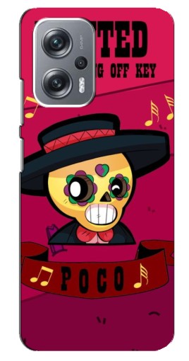 Силиконовый чехол с изображением "WANTED POCO" для Xiaomi Redmi Note 12 Pro Plus