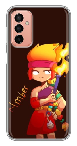 Чехол с принтом "Amber с факелом" для Samsung Galaxy M13