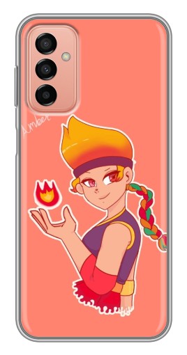 Чехол с печатью "Amber с огоньком" для Samsung Galaxy M13