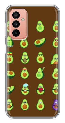 Силиконовый чехол с изображением "Авокадики" для Samsung Galaxy M13