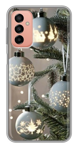 Чехол с картинкой "Белые шары " для Samsung Galaxy M13