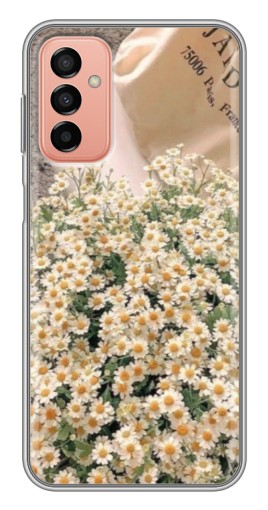 Силиконовый чехол с изображением "Букет ромашек" для Samsung Galaxy M13