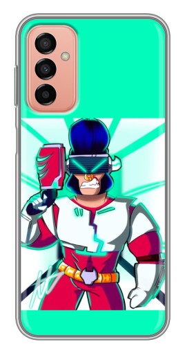 Чехол с печатью "Булл в очках" для Samsung Galaxy M13