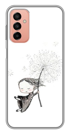 Чехол с печатью "Девочка с одуванчиком" для Samsung Galaxy M13