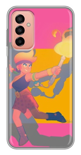 Силиконовый чехол с изображением "Эмбер бравл старс" для Samsung Galaxy M13