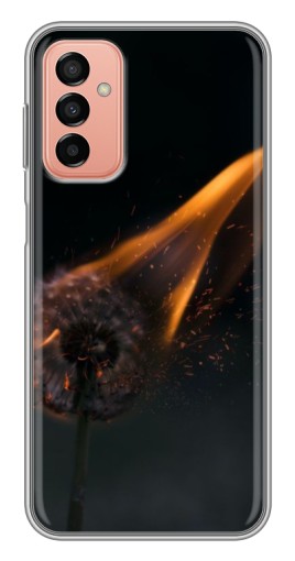 Чехол с принтом "Горящий одуванчик" для Samsung Galaxy M13