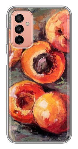 Чехол с печатью "Картина персики" для Samsung Galaxy M13