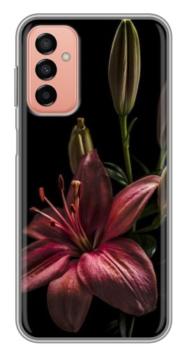Чехол с принтом "Красная лилия " для Samsung Galaxy M13