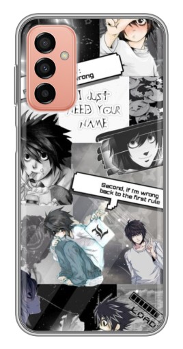 Чехол с печатью "L - Death note" для Samsung Galaxy M13
