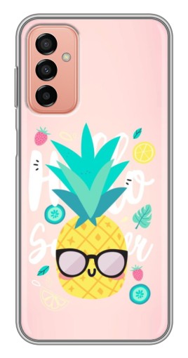 Силиконовый чехол с изображением "Летний ананас" для Samsung Galaxy M13