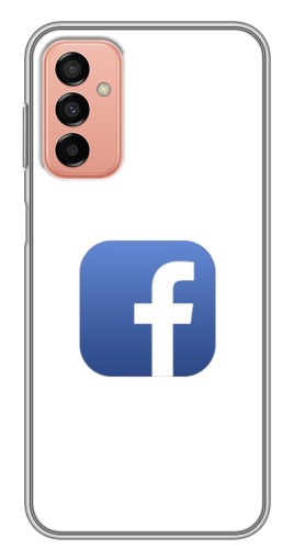 Силиконовый чехол с изображением "Лого Фейсбук" для Samsung Galaxy M13