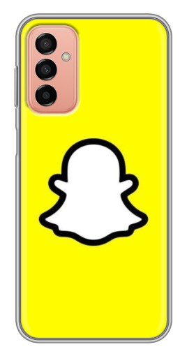 Силиконовый чехол с изображением "Лого Snapchat" для Samsung Galaxy M13