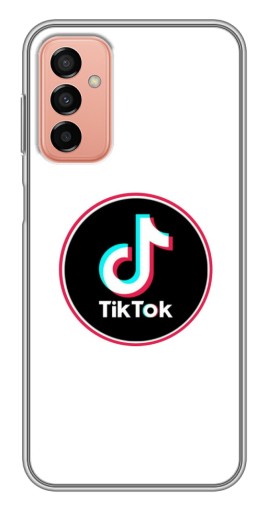 Чехол с печатью "Лого Тик Ток" для Samsung Galaxy M13