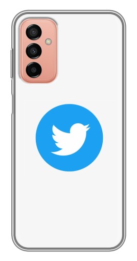 Силиконовый чехол с изображением "Лого Твиттера" для Samsung Galaxy M13