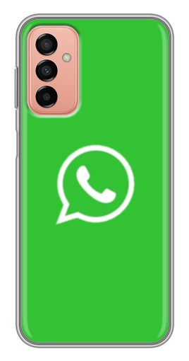 Чехол с картинкой "Лого Вацап" для Samsung Galaxy M13