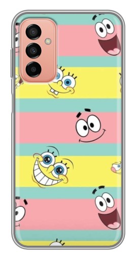 Силиконовый чехол с изображением "Мордашки" для Samsung Galaxy M13