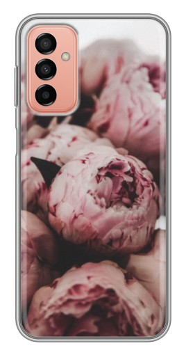 Чехол с картинкой "Нежные пионы" для Samsung Galaxy M13