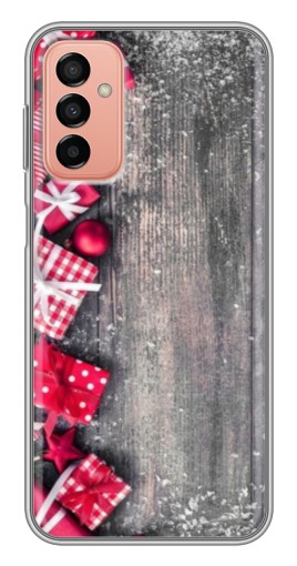 Силиконовый чехол с изображением "Подарочный фон" для Samsung Galaxy M13