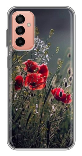 Чехол с печатью "Поле цветов" для Samsung Galaxy M13