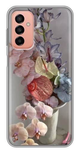 Чехол с картинкой "Разноцветные орхидеи" для Samsung Galaxy M13