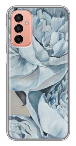 Чехол с печатью "Рисунок пионы" для Samsung Galaxy M13