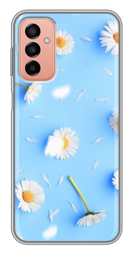 Чехол с печатью "Ромашковый фон" для Samsung Galaxy M13