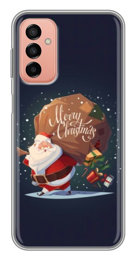 Чехол с печатью "Санта с подарками" для Samsung Galaxy M13