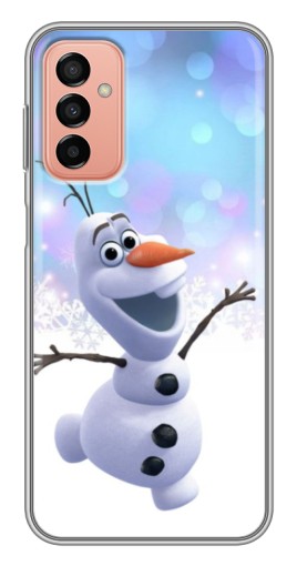 Силиконовый чехол с изображением "Снеговик Олаф" для Samsung Galaxy M13