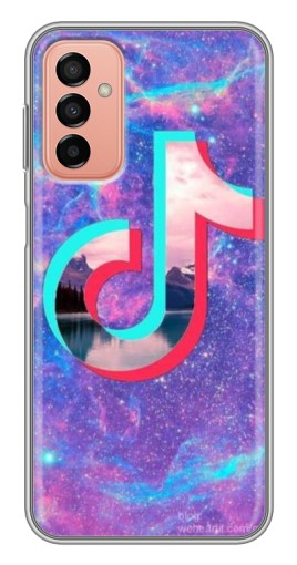 Силиконовый чехол с изображением "ТикТок мраморный" для Samsung Galaxy M13