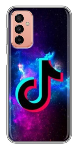 Силиконовый чехол с изображением "ТикТок в космосе" для Samsung Galaxy M13