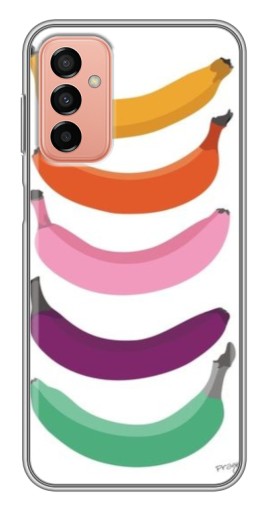 Чехол с картинкой "Цветные бананы" для Samsung Galaxy M13
