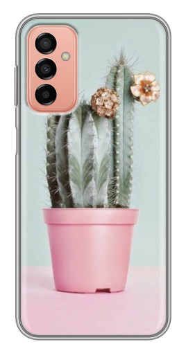 Силиконовый чехол с изображением "Цветущий кактус" для Samsung Galaxy M13