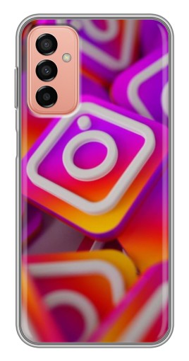 Чехол с картинкой "Значки Инстаграм" для Samsung Galaxy M13