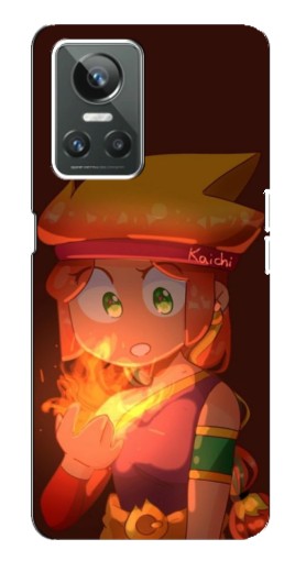 Чехол с принтом "Amber с огнем" для Realme GT Neo 3