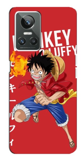 Чехол с картинкой "Атакующий D Luffy" для Realme GT Neo 3