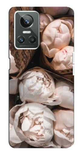 Чехол с печатью "Букет пионов" для Realme GT Neo 3