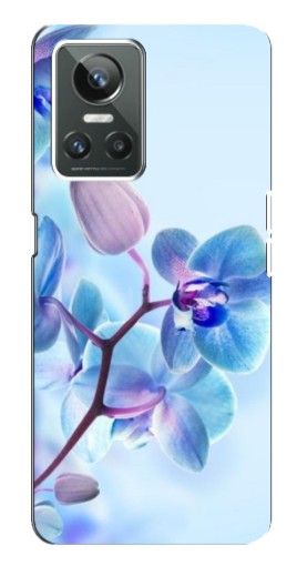 Чехол с печатью "Голубые орхидеи" для Realme GT Neo 3