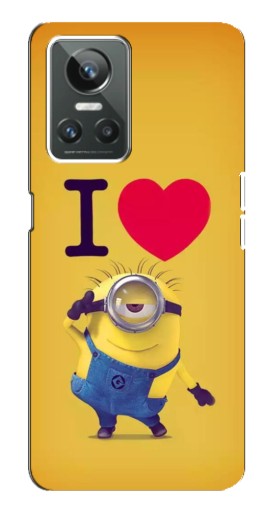 Чехол с картинкой "I Love Minion" для Realme GT Neo 3